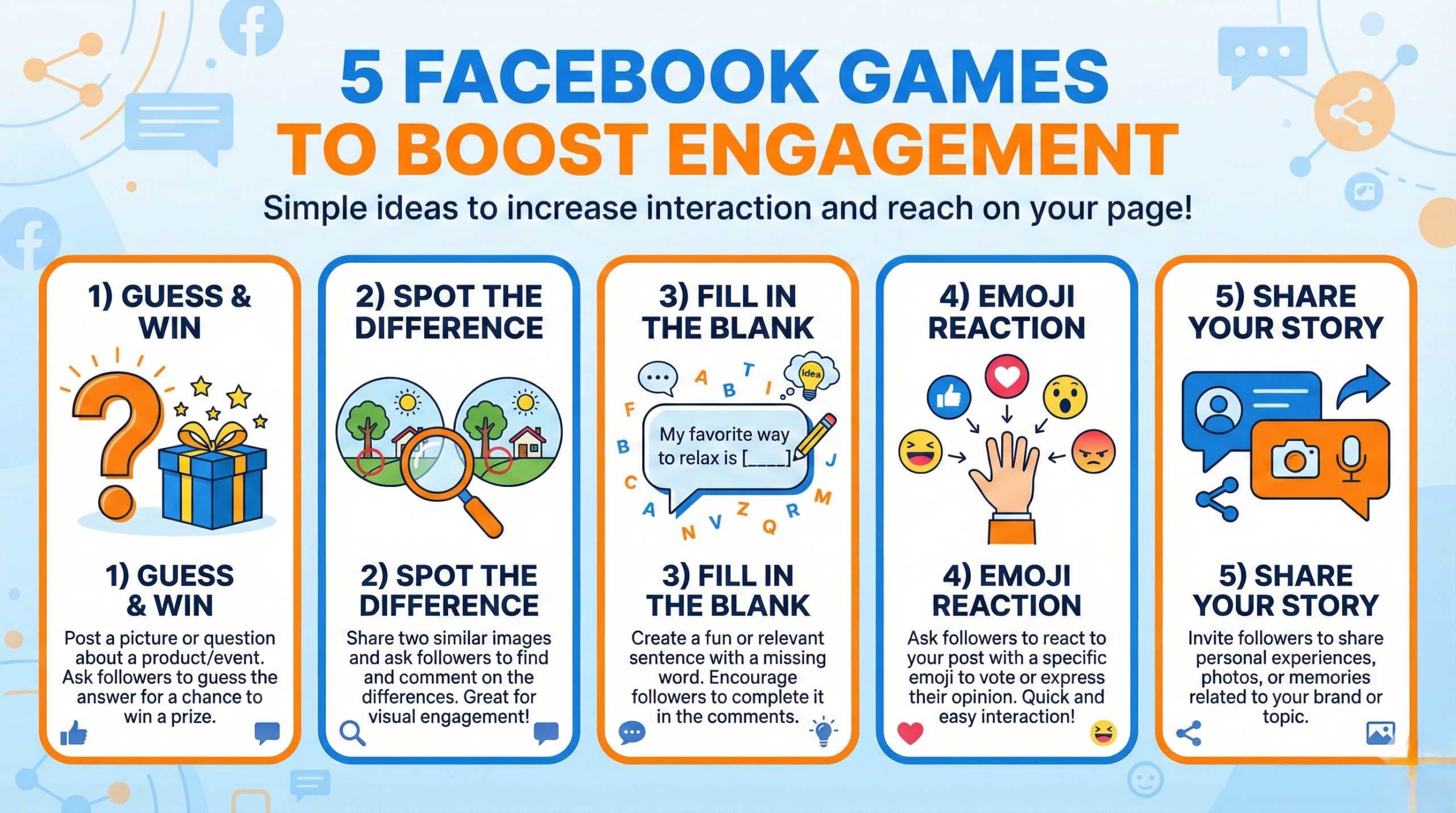 game Facebook giúp tăng tương tác