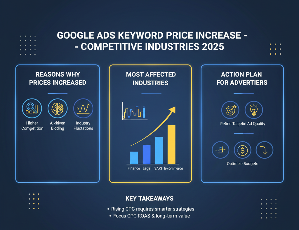 Google Ads tăng giá từ khóa
