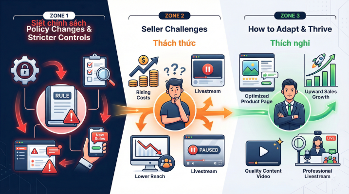 TikTok Shop thay đổi chính sách