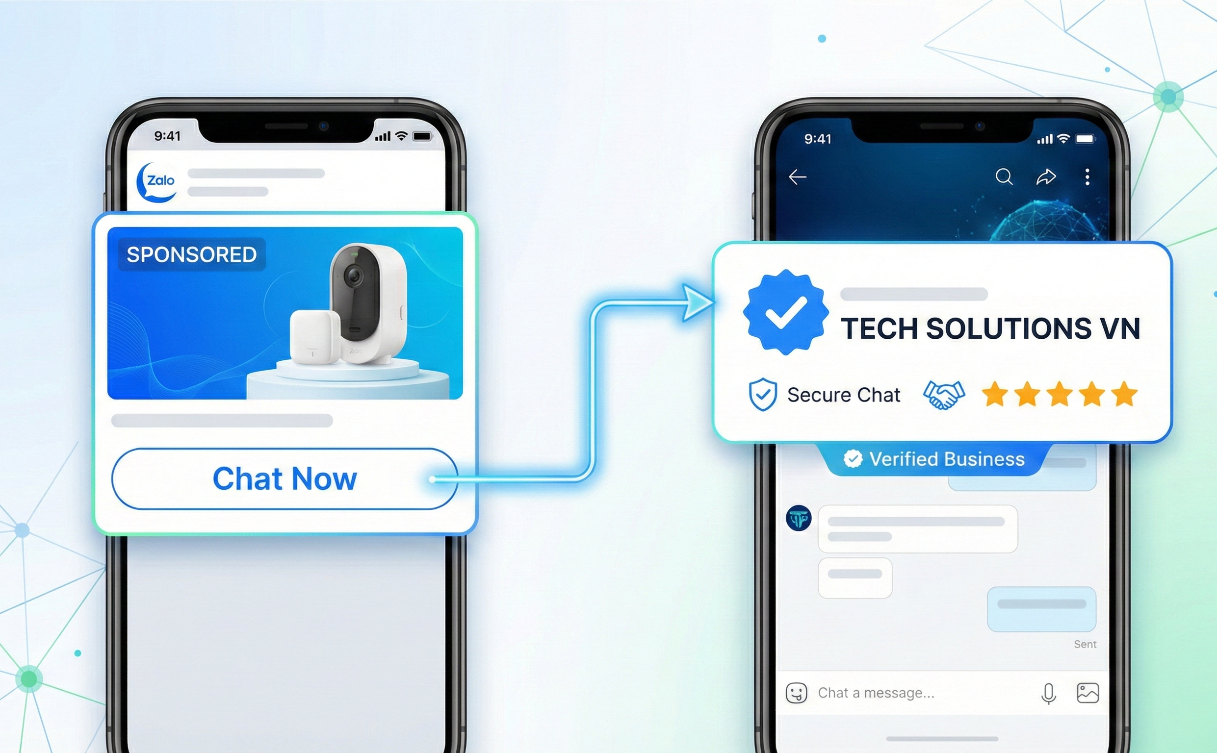 Quảng cáo Zalo kết hợp Verified Badge