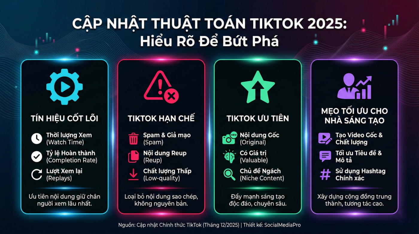 TikTok cập nhật thuật toán