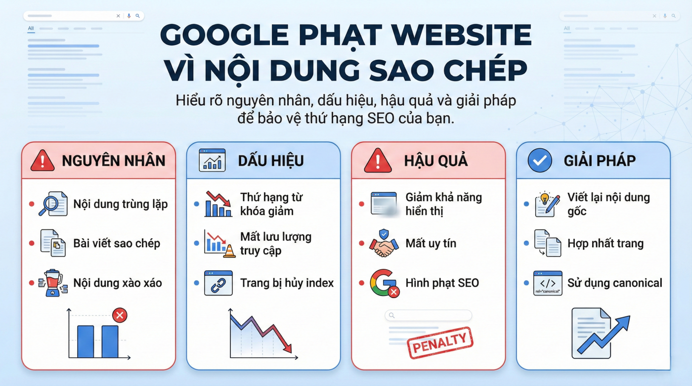 Google phạt website