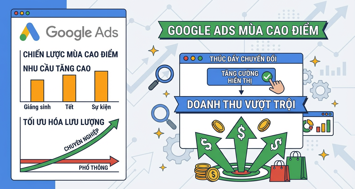 Google Ads mùa cao điểm